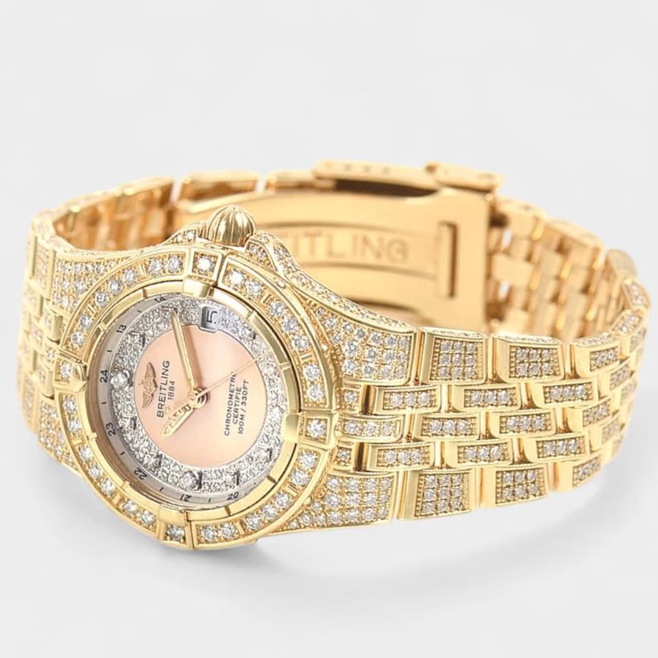 Breitling Starliner Limited 50 / Diamonds / Rose gold / 30 mm / H71340 BF/K517