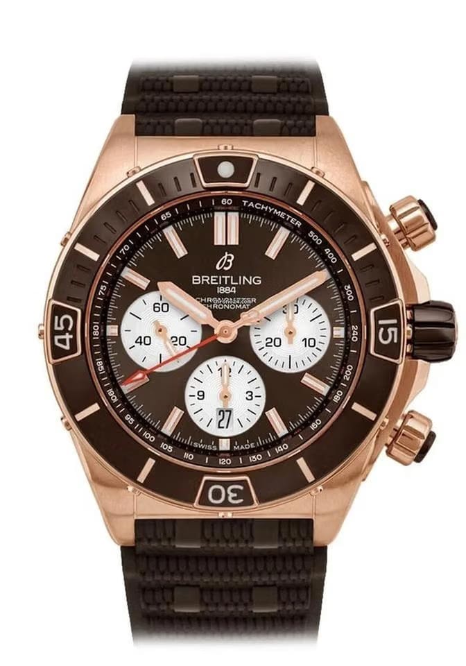 Breitling Chronomat Super Chronomat B01 44 MM Brown Dial Men's Watch RB0136 E31 Q1 S1