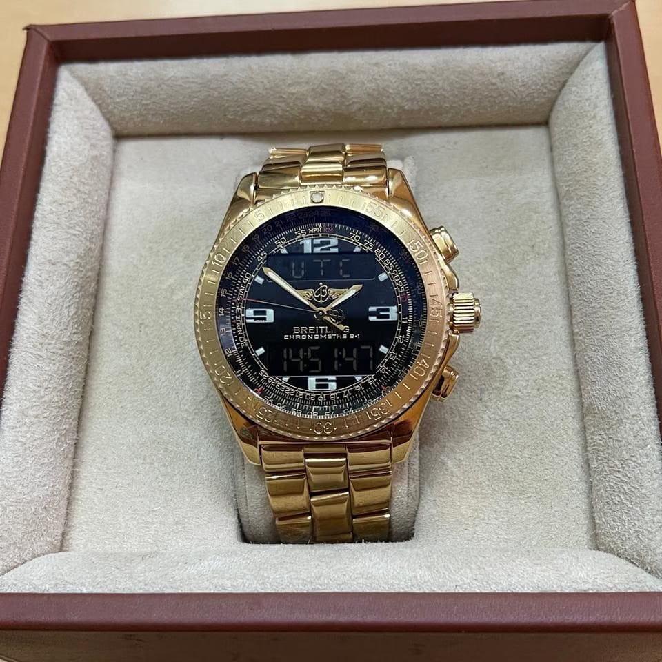 Breitling B-1 B-1 In Gold 750/18 karat - Uhrgehäuse+Armband No020 262g
