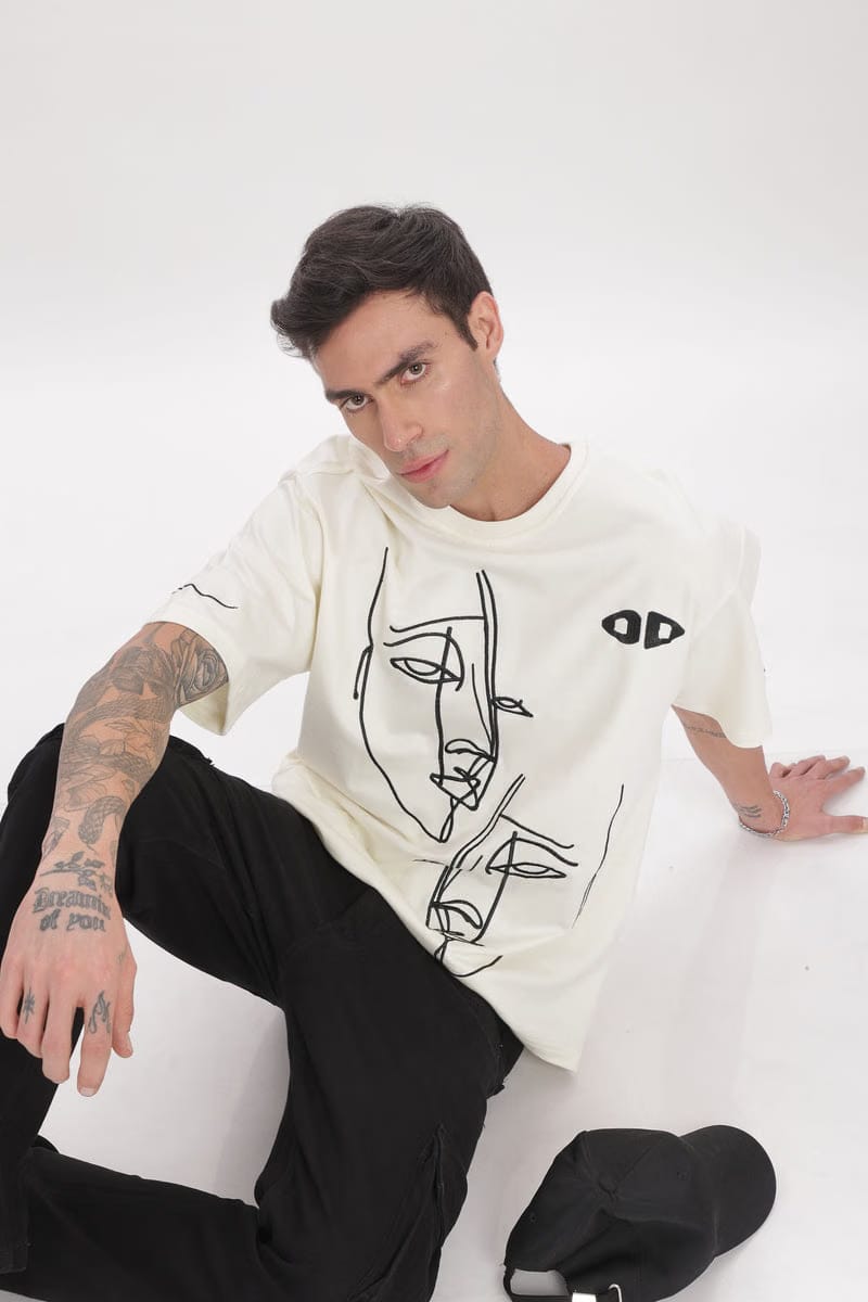 FRAGMENTED FACES TEE