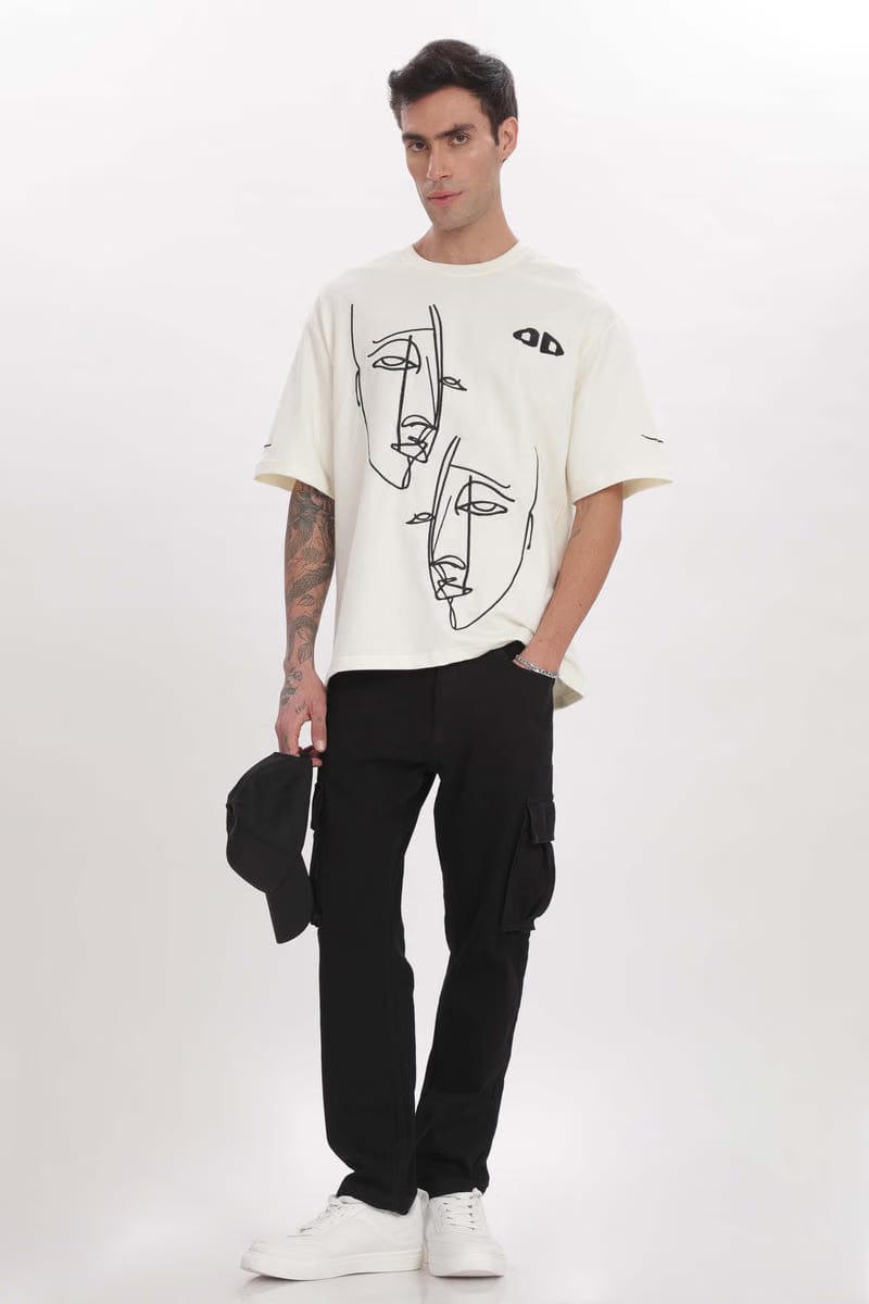 FRAGMENTED FACES TEE