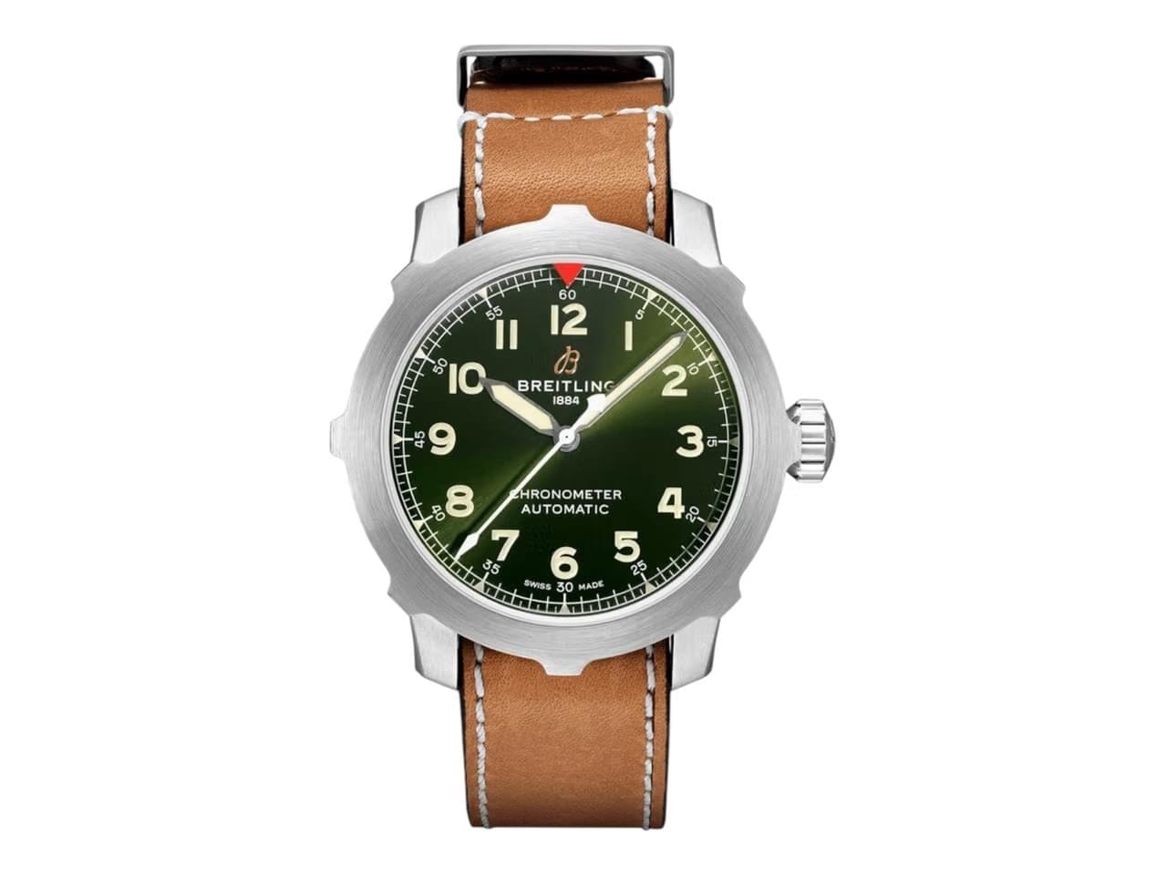 Breitling Navitimer Super 8 B20 Automatic 46 EB2040101 L1 X1 Green Dial Titanium