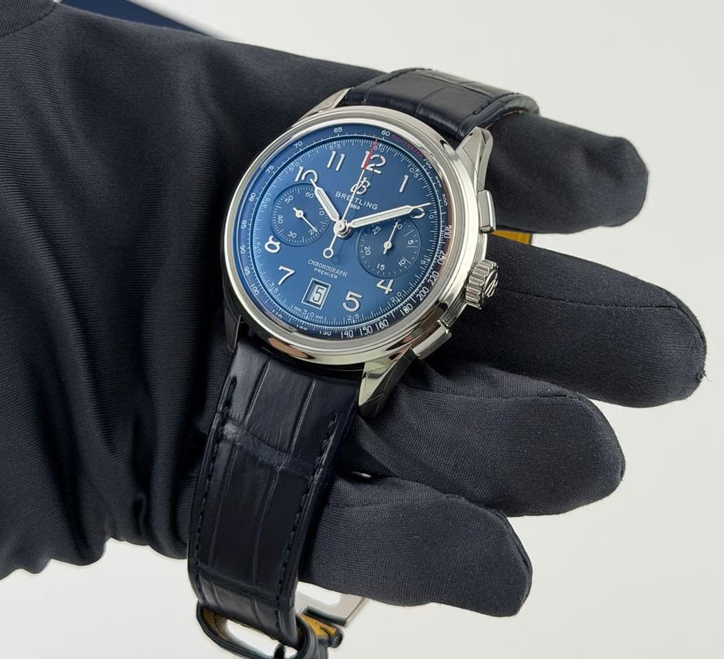 Breitling Premier 42mm B01 Chronograph Steel Blue Dial
