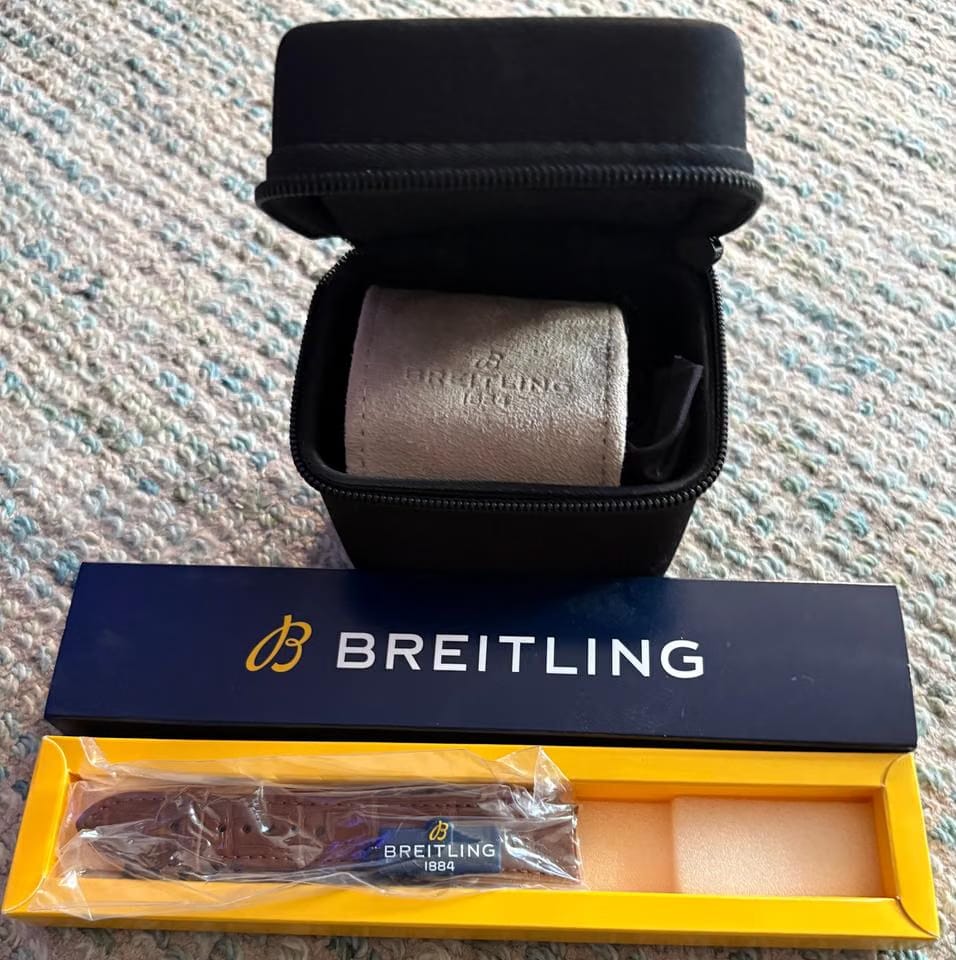 Breitling Premier B09 Chronograph 2022 Mint condition with stickers free second orig. strap