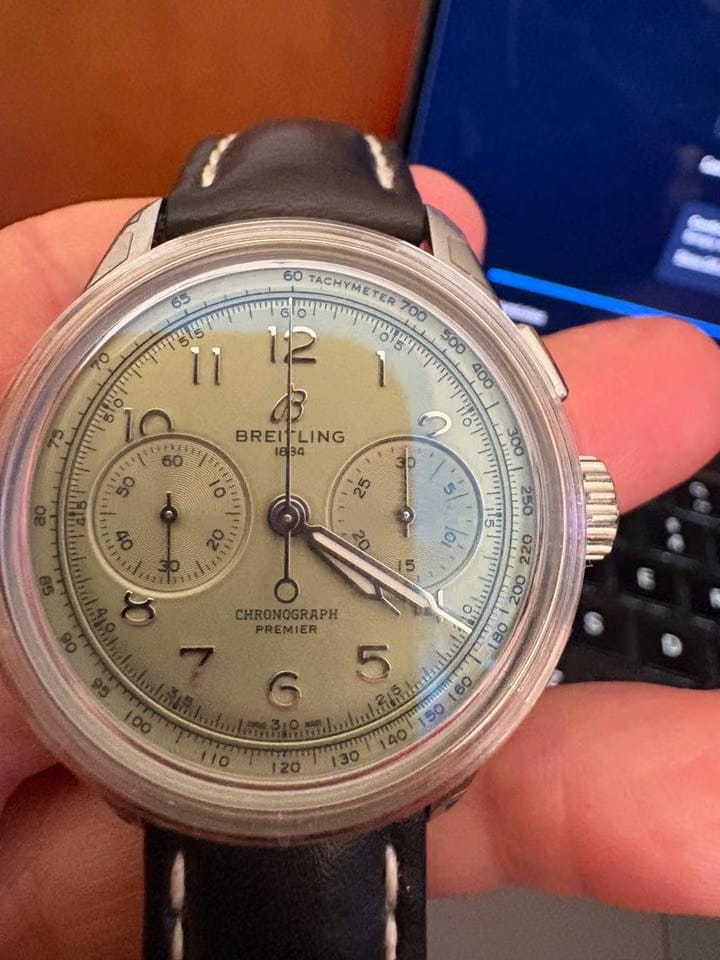 Breitling Premier B09 Chronograph 2022 Mint condition with stickers free second orig. strap
