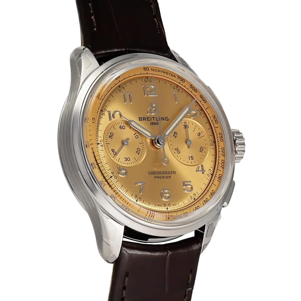 Breitling Ab0930 F51 H1 P1 Manual Winding Steel New