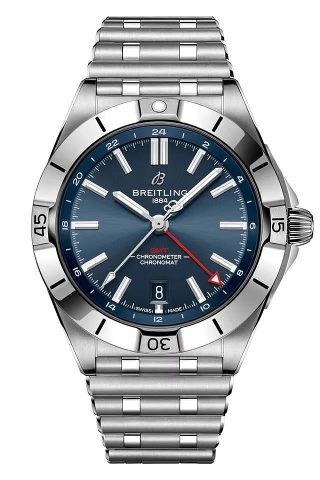 Breitling Chrono Auto GMT 40 MM Blue Dial Men's Watch A32398101 C1 A1
