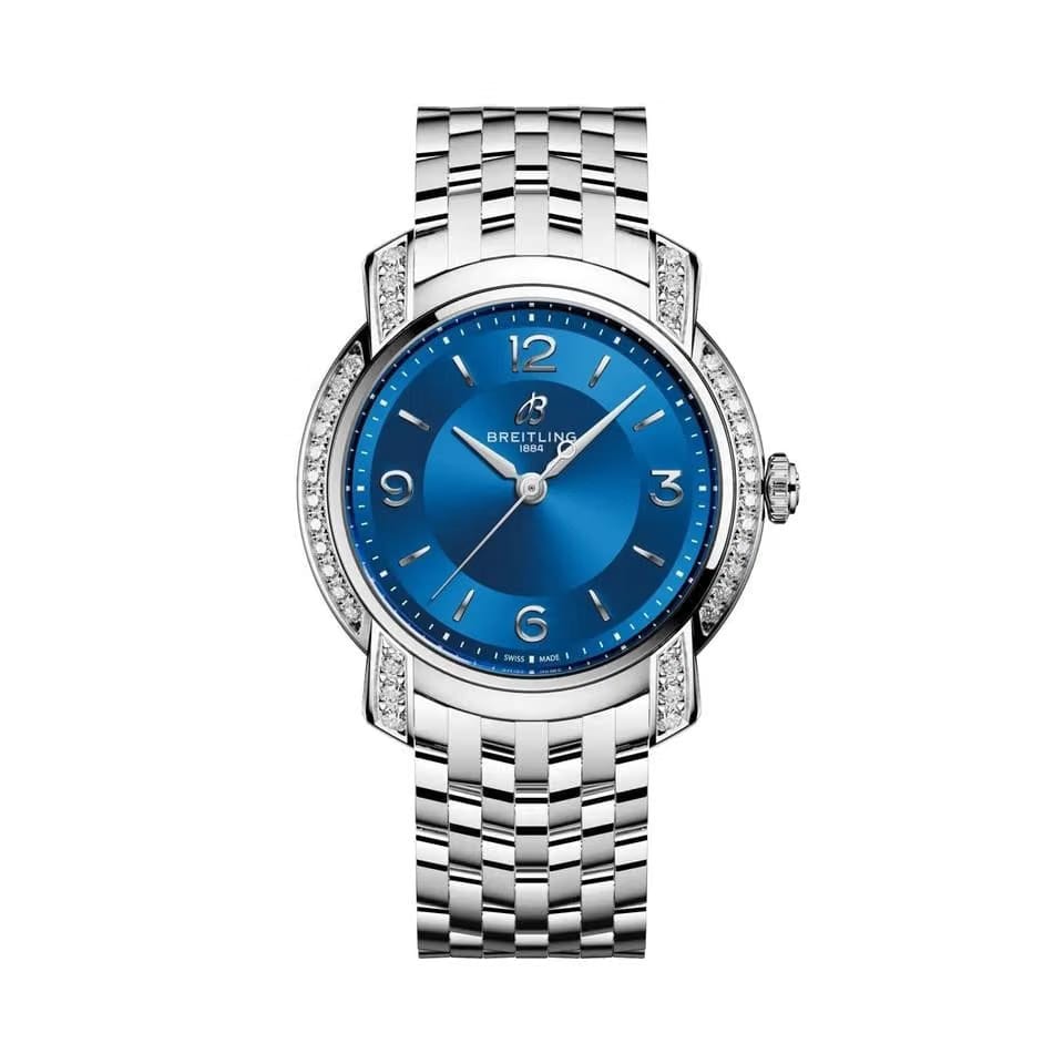 Breitling Lady Premier Blue Dial 32 MM Watch A77330671 C1 A1