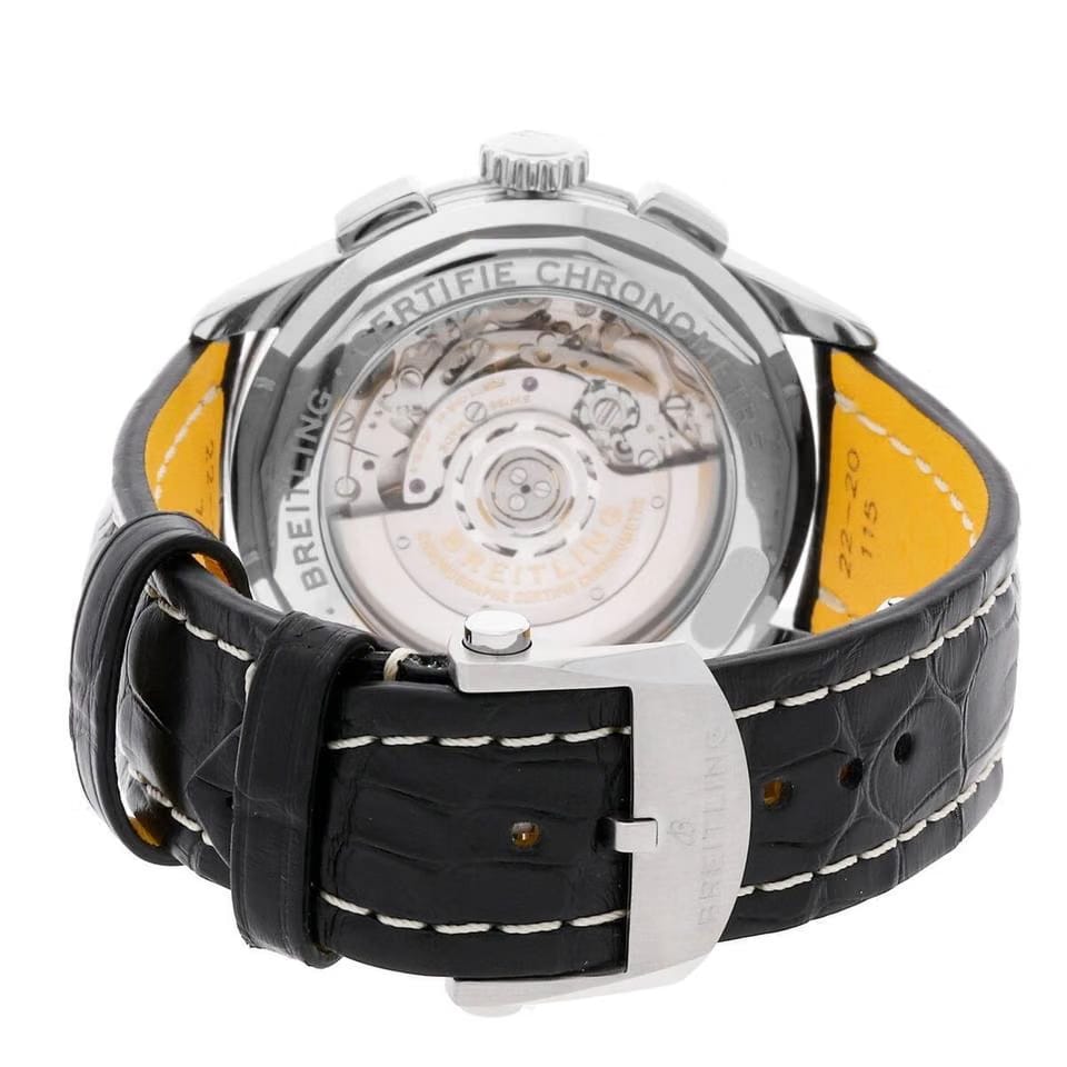 Breitling Premier B01 Chronograph 42mm Black Dial Strap Stainless Steel Men's Watch AB0118371 B1 P1 Complete Full Set