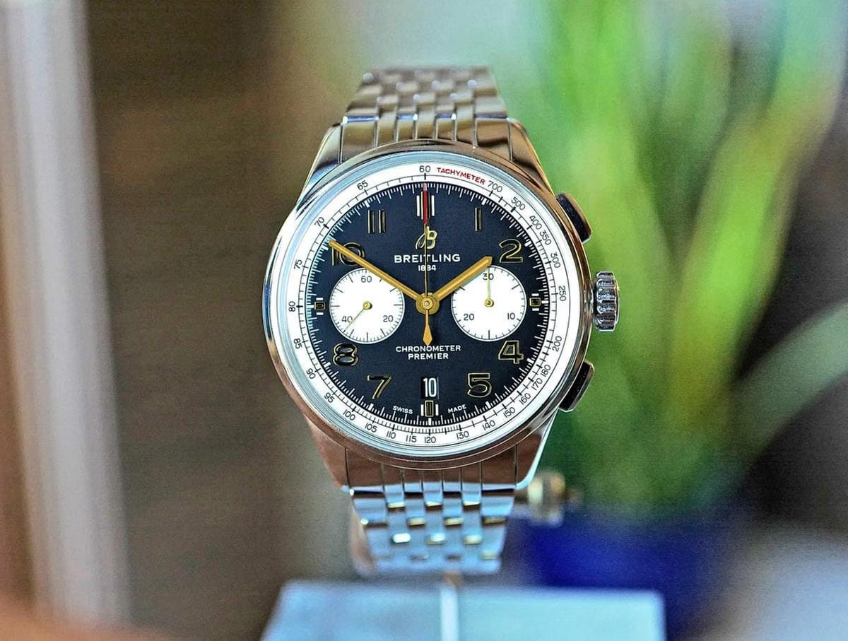 Breitling Premier Chronograph Norton Motorcycle Edition 42mm AB0118 A21 B1 A1
