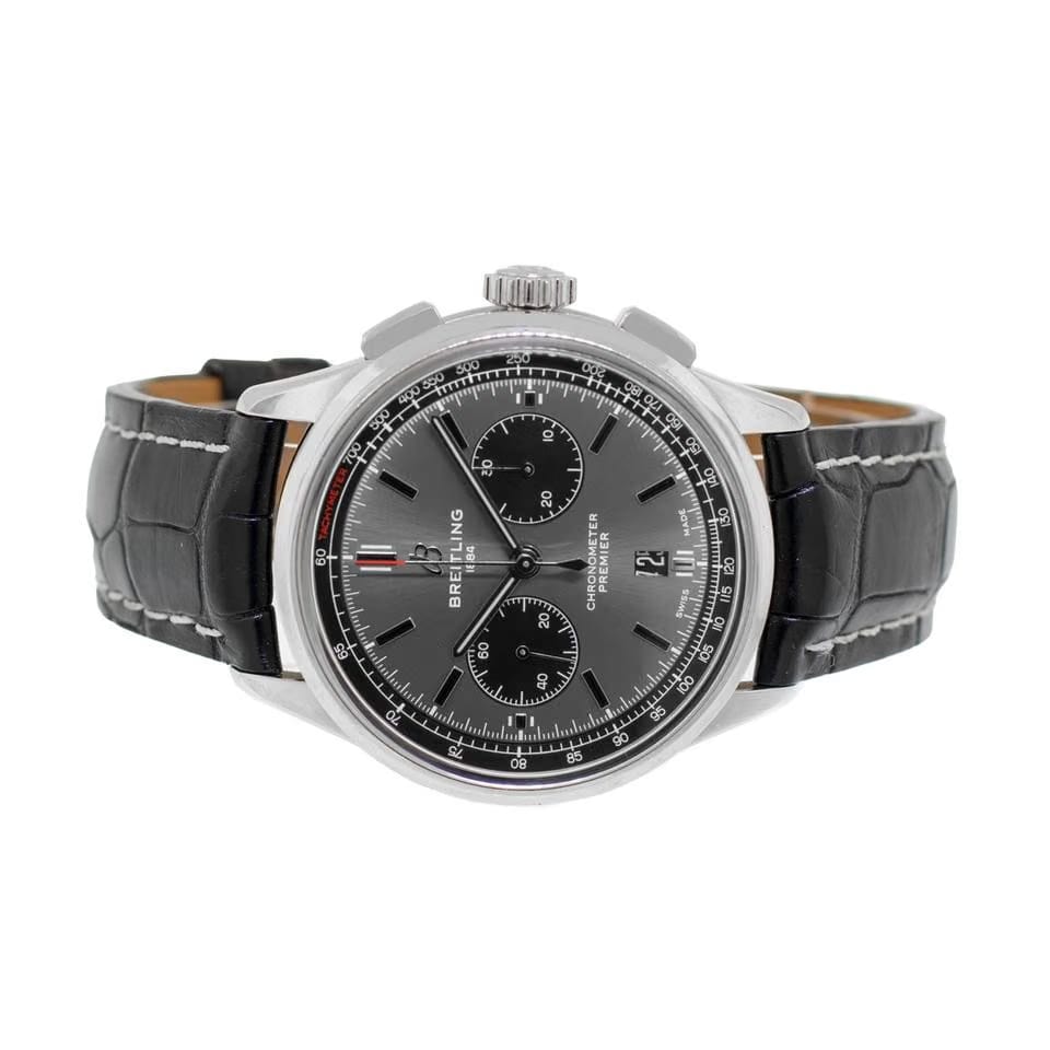 Breitling Premier B01 Chronograph 42mm Stainless Steel Gray Index Dial AB011822