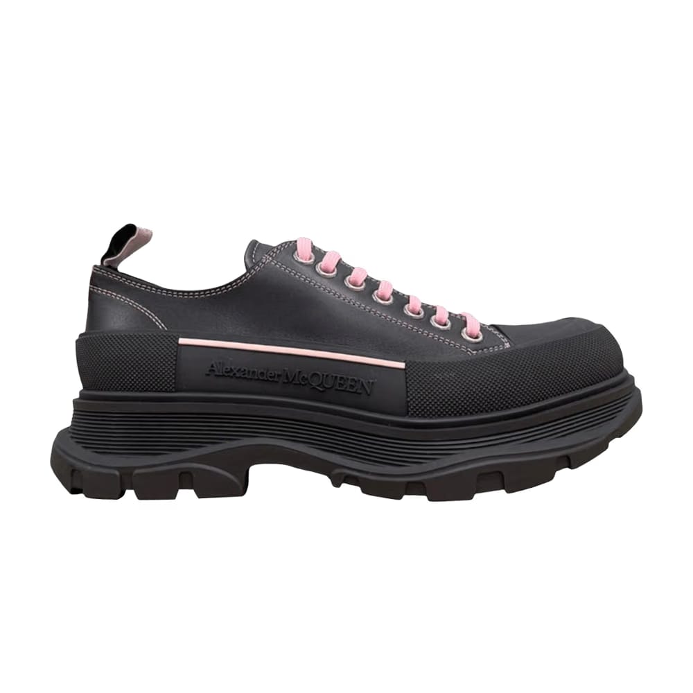Alexander McQueen Tread Slick Lace-Up Black Pink