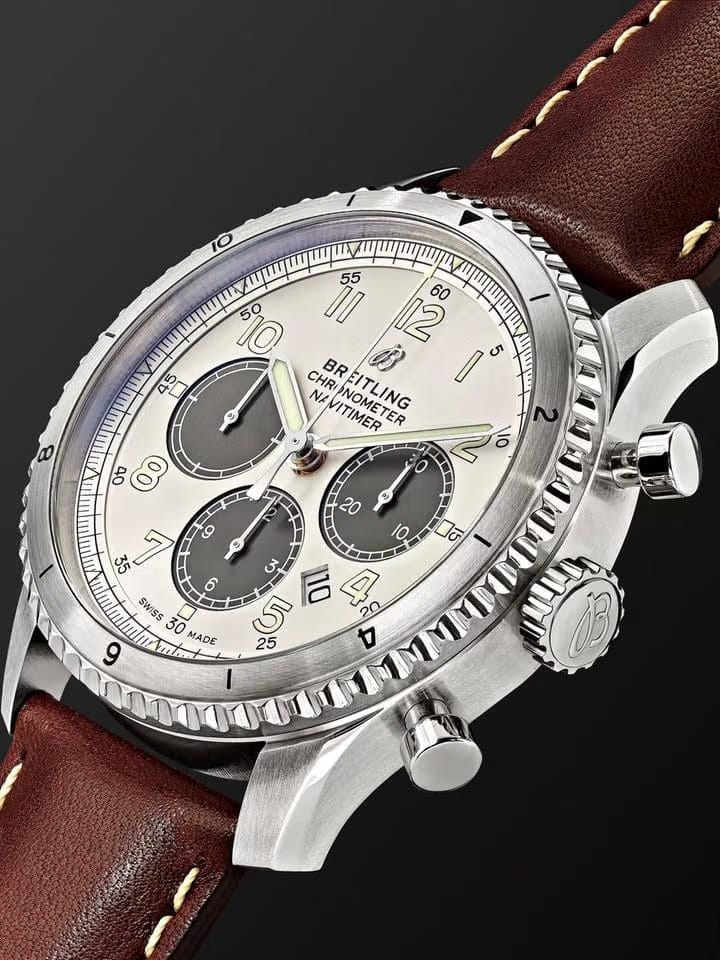 Breitling Navitimer 8 B01 Aviator 'Panda' Chronograph Automatic Limited Edition AB0117 Skeleton Back