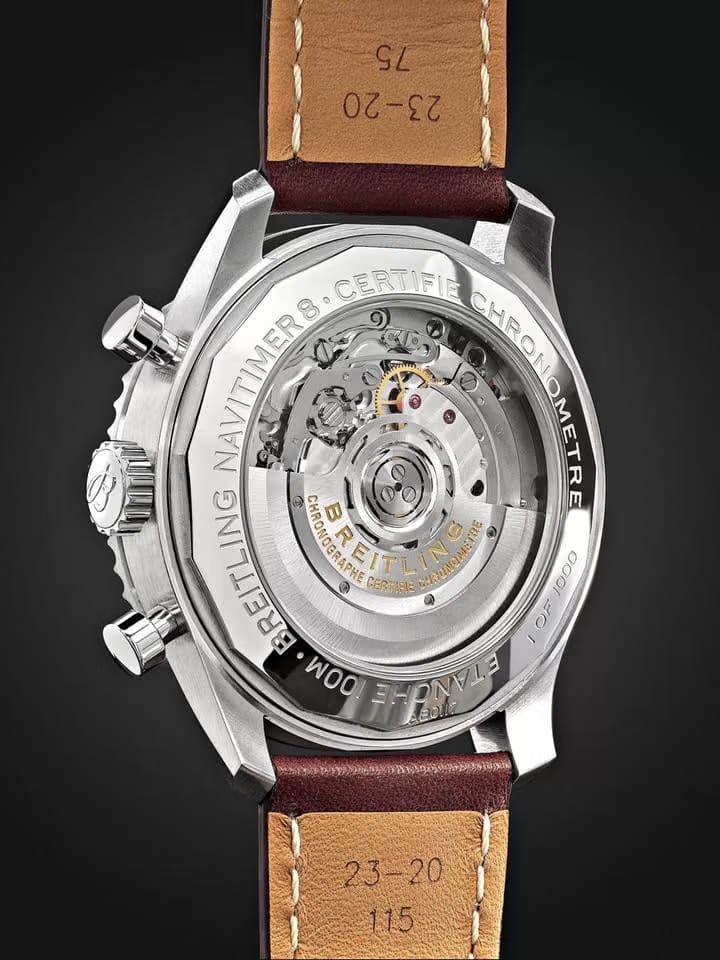 Breitling Navitimer 8 B01 Aviator 'Panda' Chronograph Automatic Limited Edition AB0117 Skeleton Back