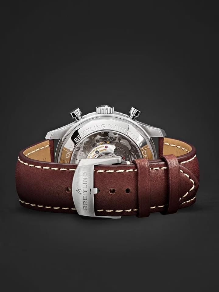 Breitling Navitimer 8 B01 Aviator 'Panda' Chronograph Automatic Limited Edition AB0117 Skeleton Back