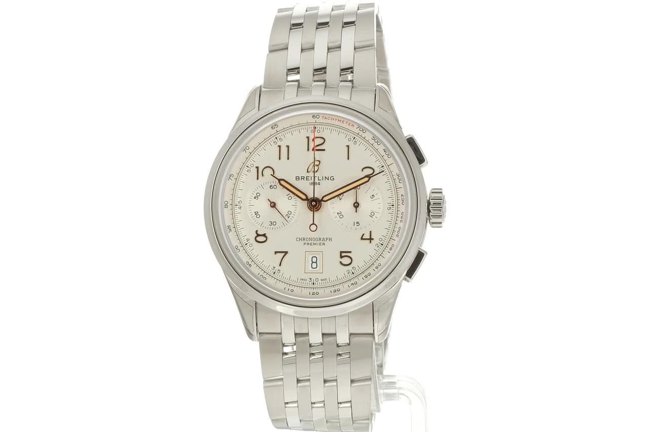 Breitling Premier B01 Chronograph 42 Edelstahl - Creme