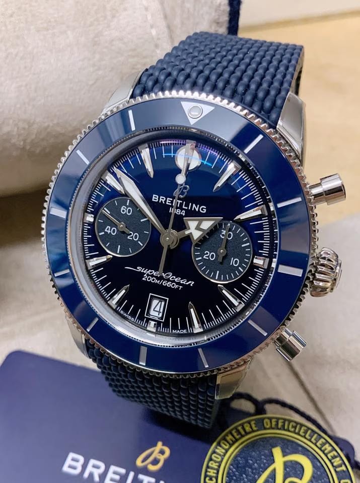 Breitling Superocean Heritage Chronograph B01 Automatic 42 Blue AB0156161 C1 S1 Unworn Box & Papers 2025