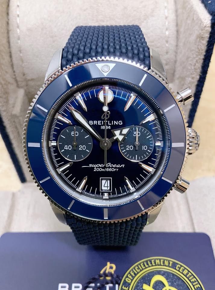 Breitling Superocean Heritage Chronograph B01 Automatic 42 Blue AB0156161 C1 S1 Unworn Box & Papers 2025