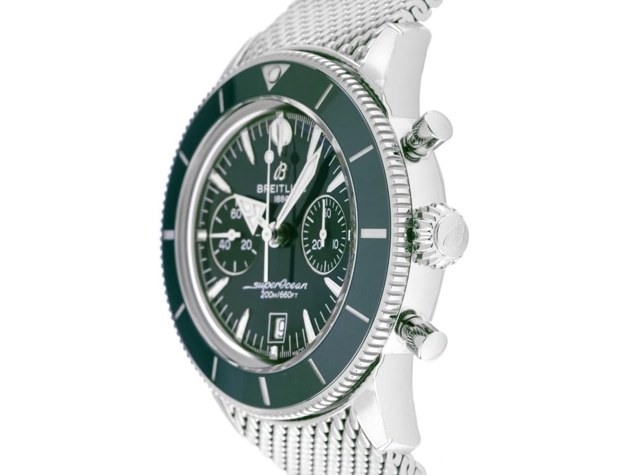 Breitling Superocean Héritage B01 Ref.AB0156361 L1 A1 2025 Full Set Ungetragen Superocean Héritage B01 Chronograph 42 Green Dial