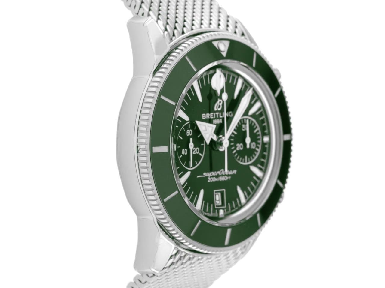 Breitling Superocean Héritage B01 Ref.AB0156361 L1 A1 2025 Full Set Ungetragen Superocean Héritage B01 Chronograph 42 Green Dial