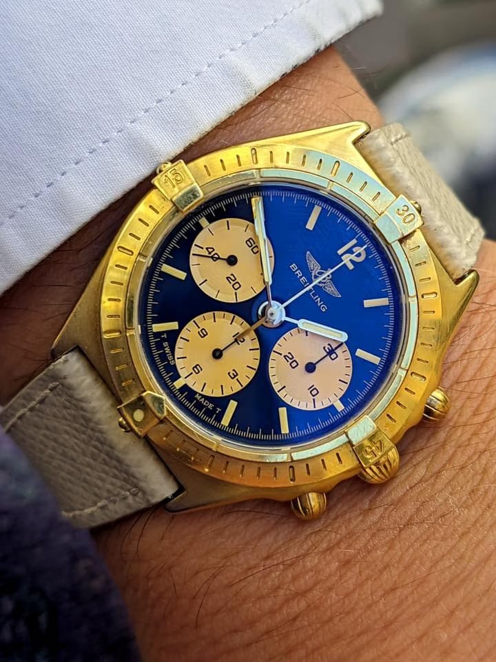 Breitling Callisto Chronomat Blue Dial New Old Stock