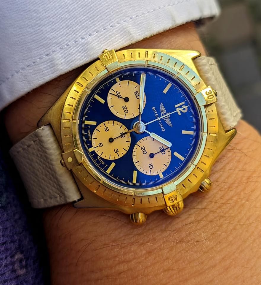 Breitling Callisto Chronomat Blue Dial New Old Stock