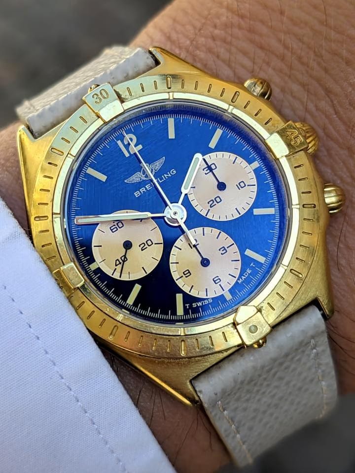 Breitling Callisto Chronomat Blue Dial New Old Stock