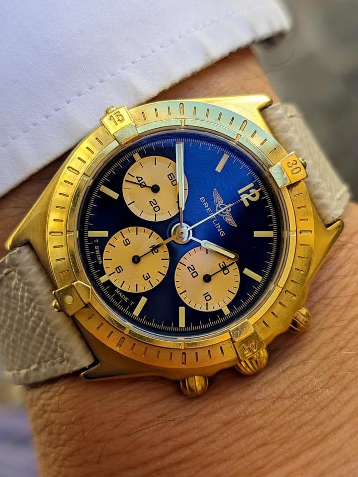 Breitling Callisto Chronomat Blue Dial New Old Stock