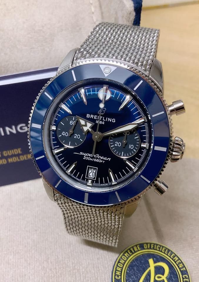 Breitling Superocean Heritage B01 Chronograph 42 Blue AB0156161 C1 A1 Unworn Box & Papers 2026