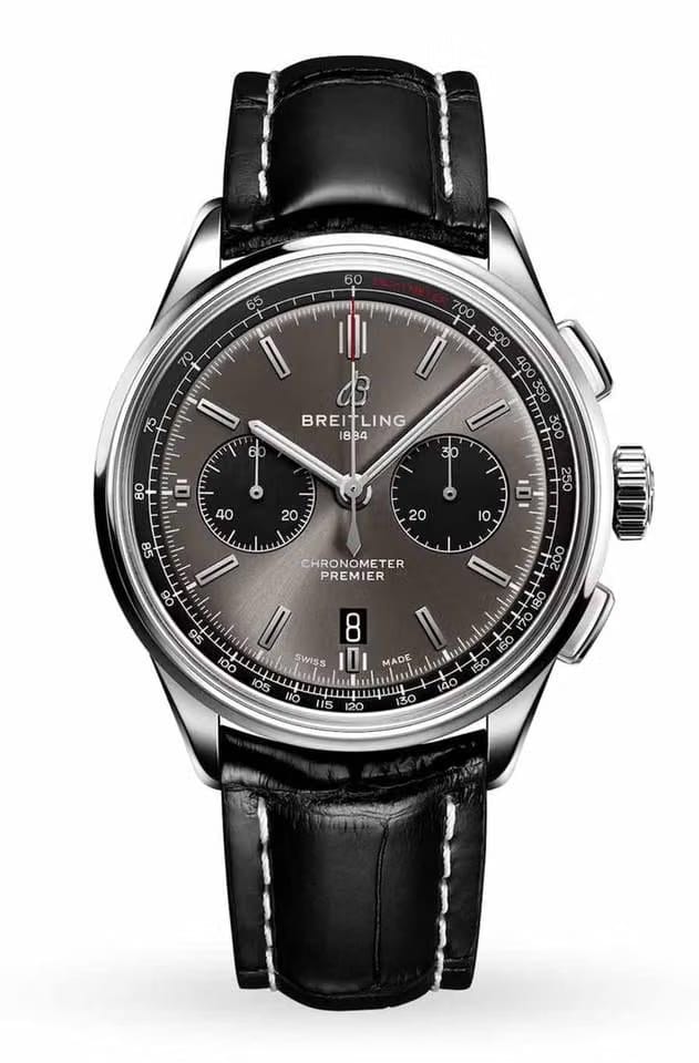 Breitling Premier B01 Chronograph 42 Anthracite Grey Dial Mens Watch NEW UNWORN AB0118221 B1 P1