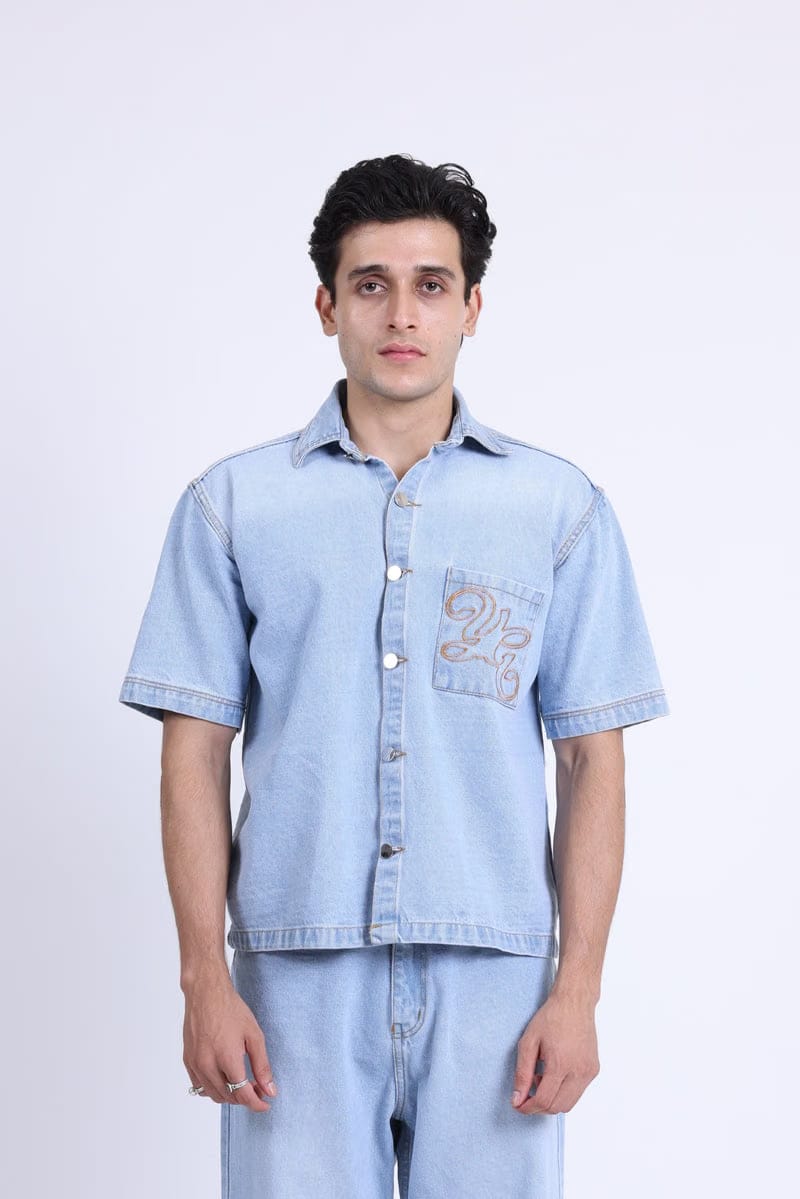 WESTERN BLUE DENIM SHIRT