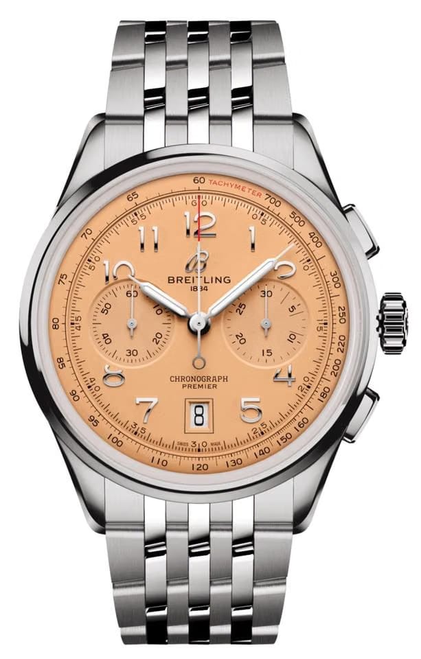 Breitling Premier B01 Chronograph Salmon/Copper Dial AB0145331 K1 A1 NEW UNWORN