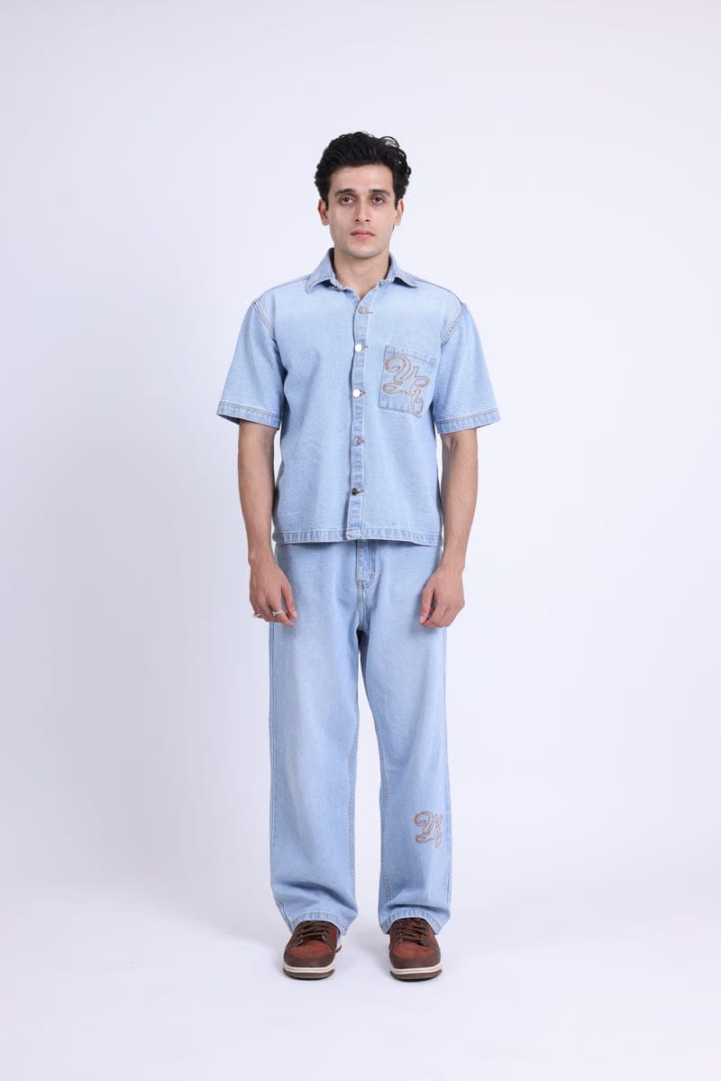 WESTERN BLUE CO-ORD SET