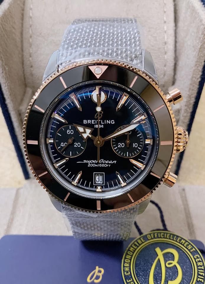 Breitling Superocean Heritage Chronograph B01 Automatic 42 Black UB0156 H11 B1 A1 Unworn Box & Papers 2025