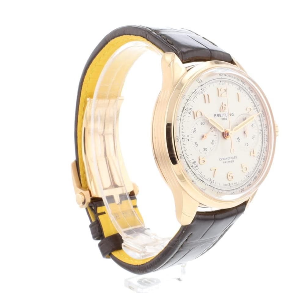 Breitling Premier B09 Chronograph 40 Rose Gold White Dial