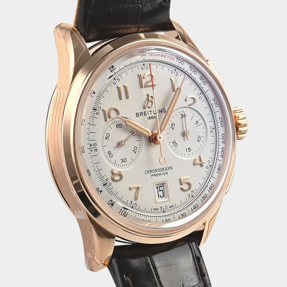 Breitling Premier B01 Chronograph / Red gold / 42 mm / Box&Papers / RB0145371 G1 P1