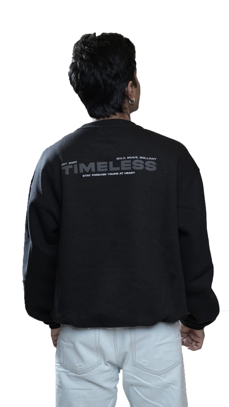 BLACK SWEATSHIRT