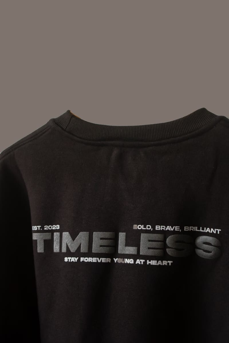 BLACK SWEATSHIRT