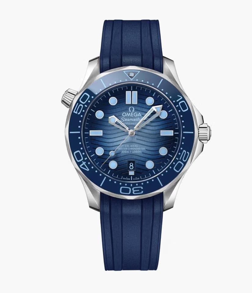 Omega Seamaster Diver 300 MCo-axial Summer Blue Seamaster 210.32.42.20.03.002 , Full Set