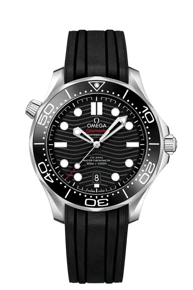 Omega Seamaster Diver 300 Mbasel one Seamaster Diver 300 M black dial rubber strap steel 42mm international warranty 5 years international warranty