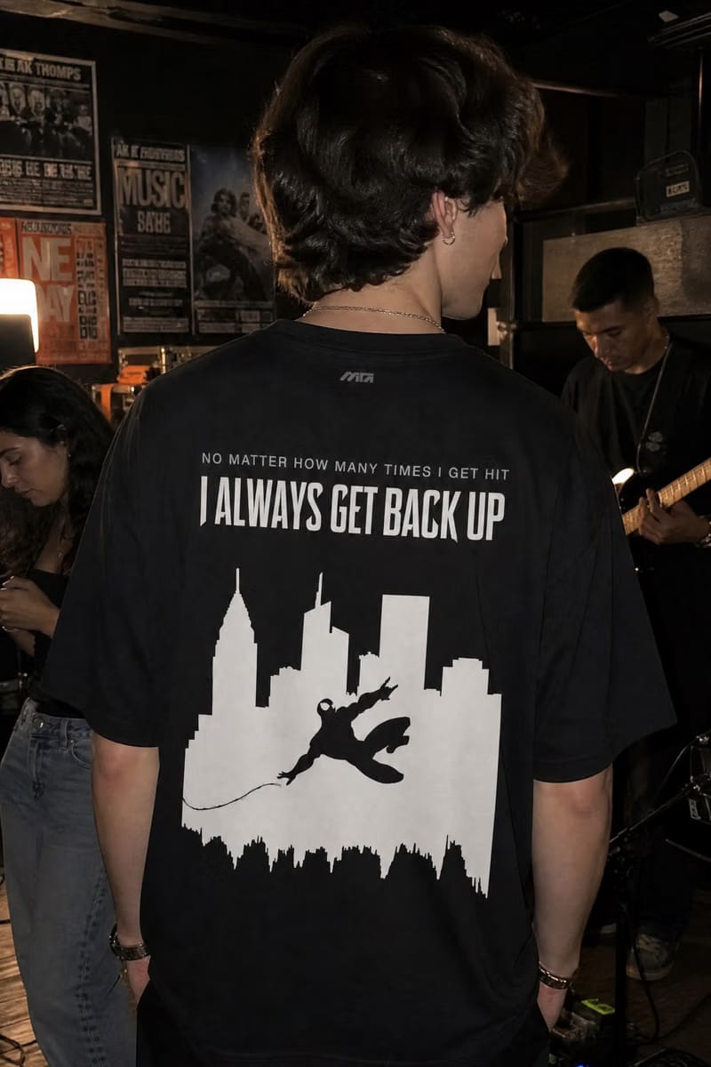 Myugen Get Back Up Oversized T-Shirt Black