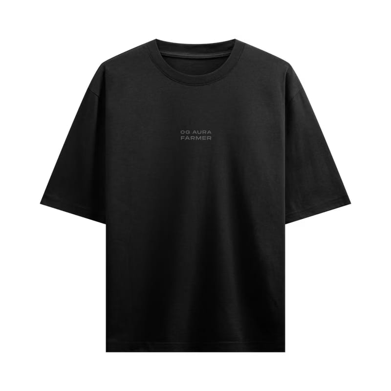 Myugen OG Aura Farmer Oversized T-Shirt Black