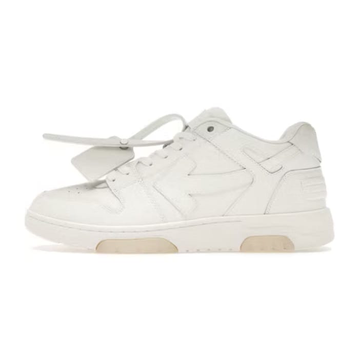 OFF-WHITE Out Of Office OOO Low Tops Triple White