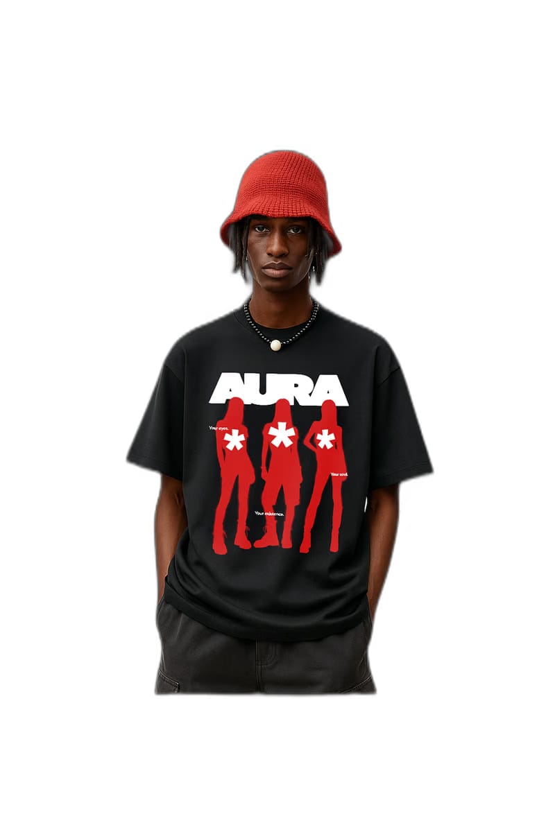 Aura Black Oversized T-Shirt