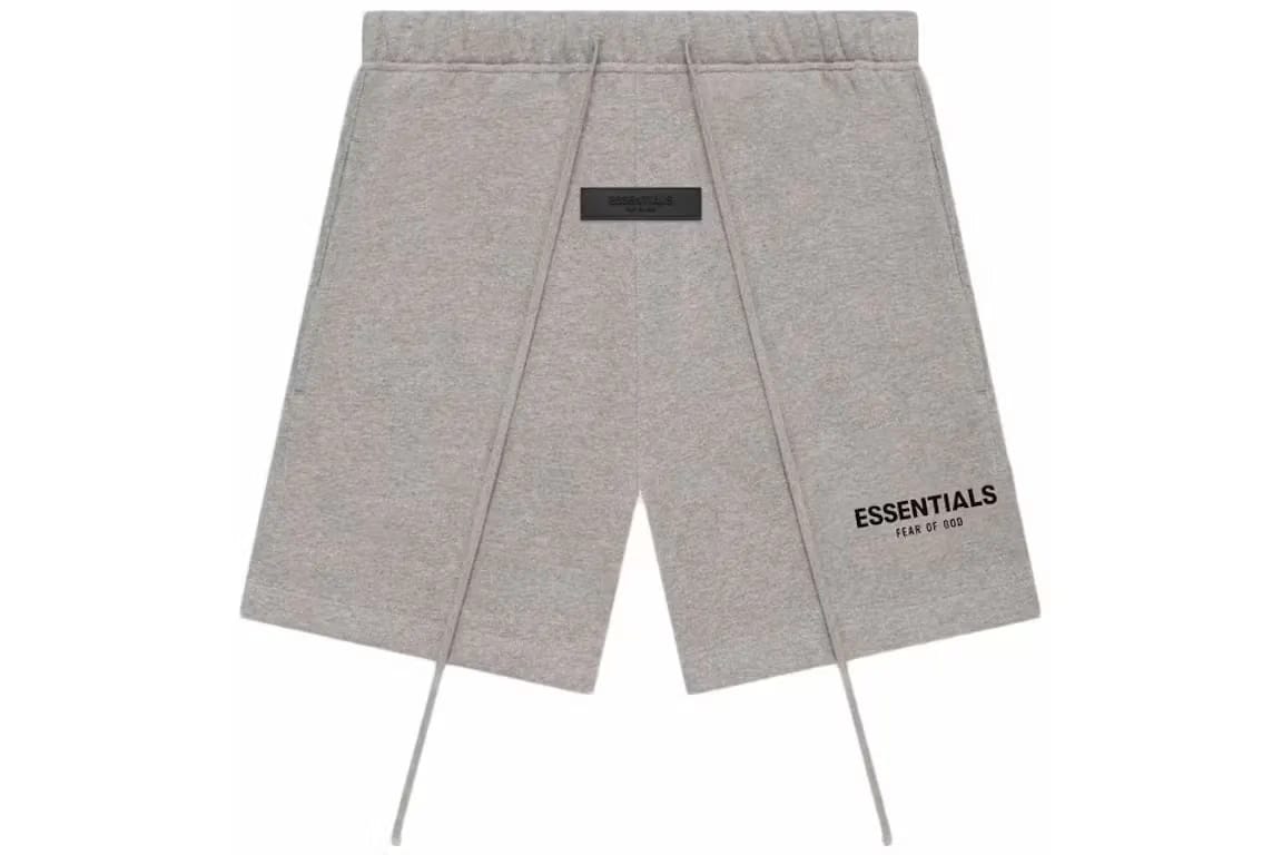 Essentials Shorts SS22 Flocked - Dark Oatmeal