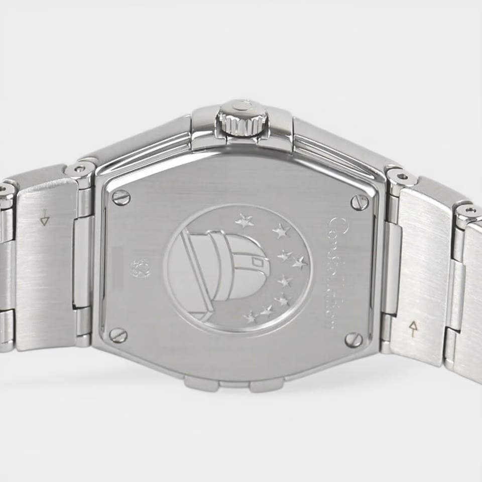 Omega Constellation Quartz Steel / 27 mm / Box&Papers / 123.15.27.60.55.001