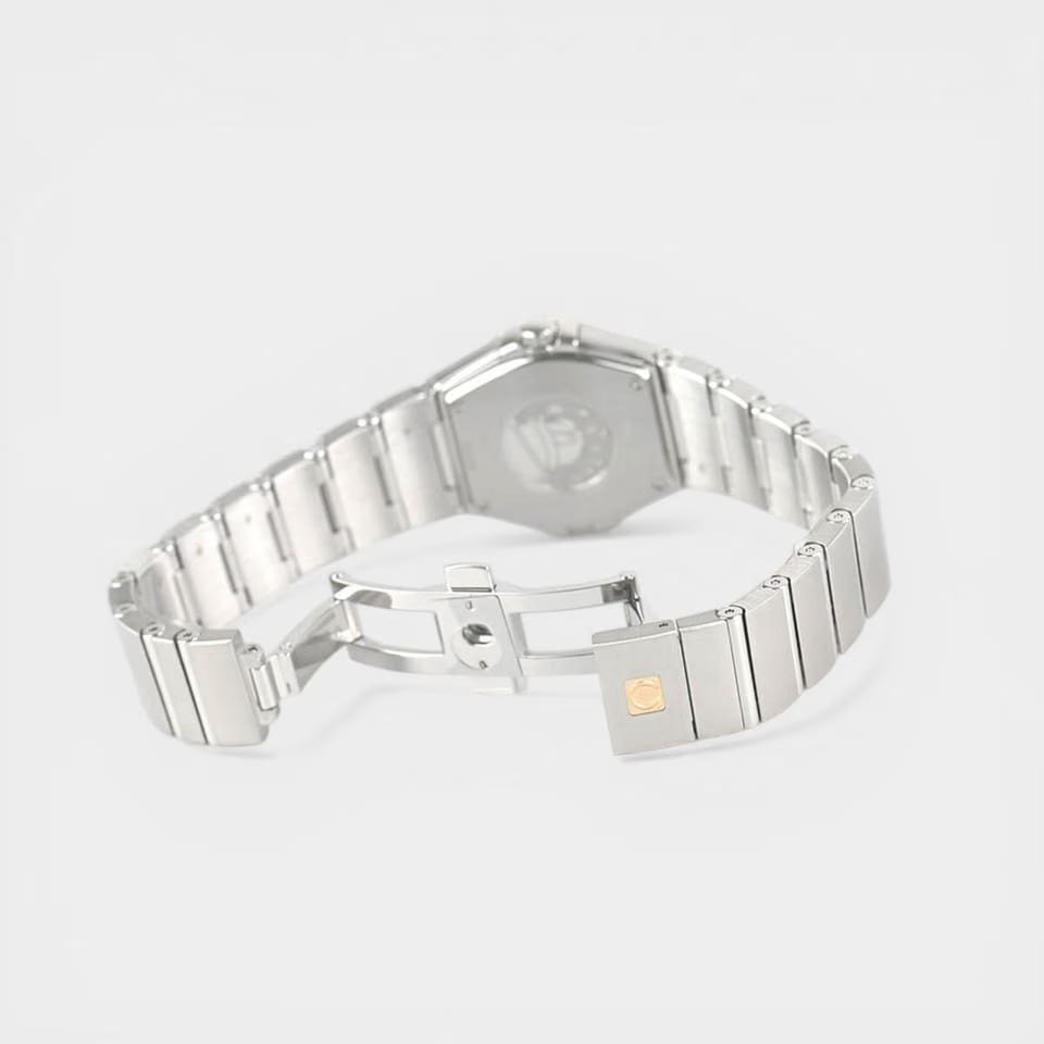 Omega Constellation Quartz Steel / 27 mm / Box&Papers / 123.15.27.60.55.001