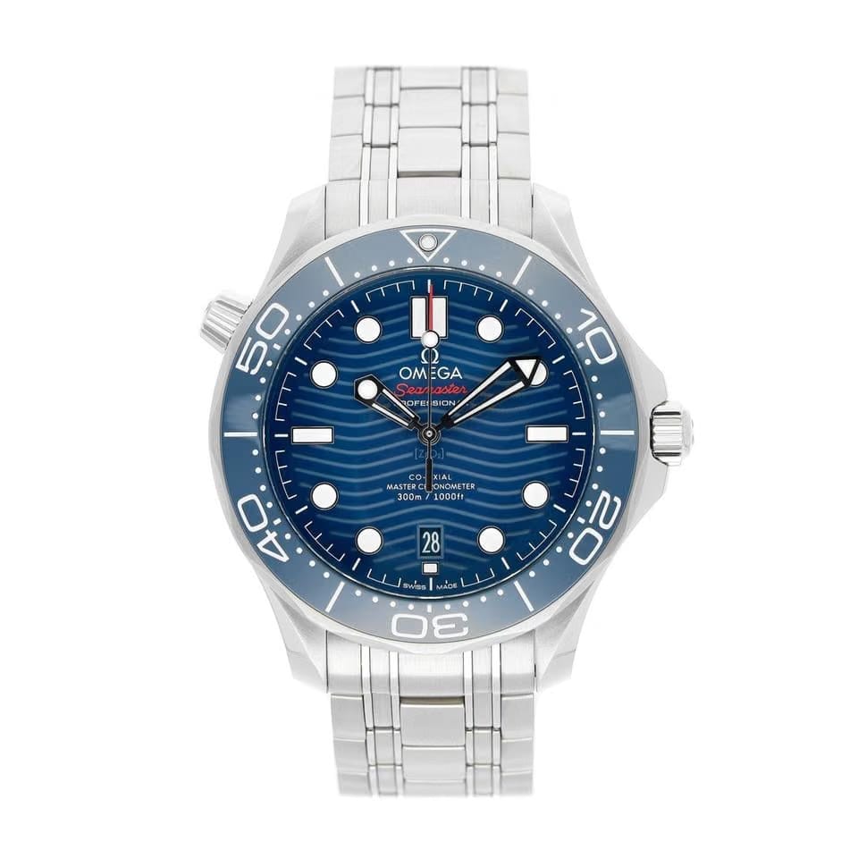Omega Seamaster Diver 300 M42mm Ref. 21030422003001 Blue Dial Edelstahl 2021 Full Set UNWORN LC