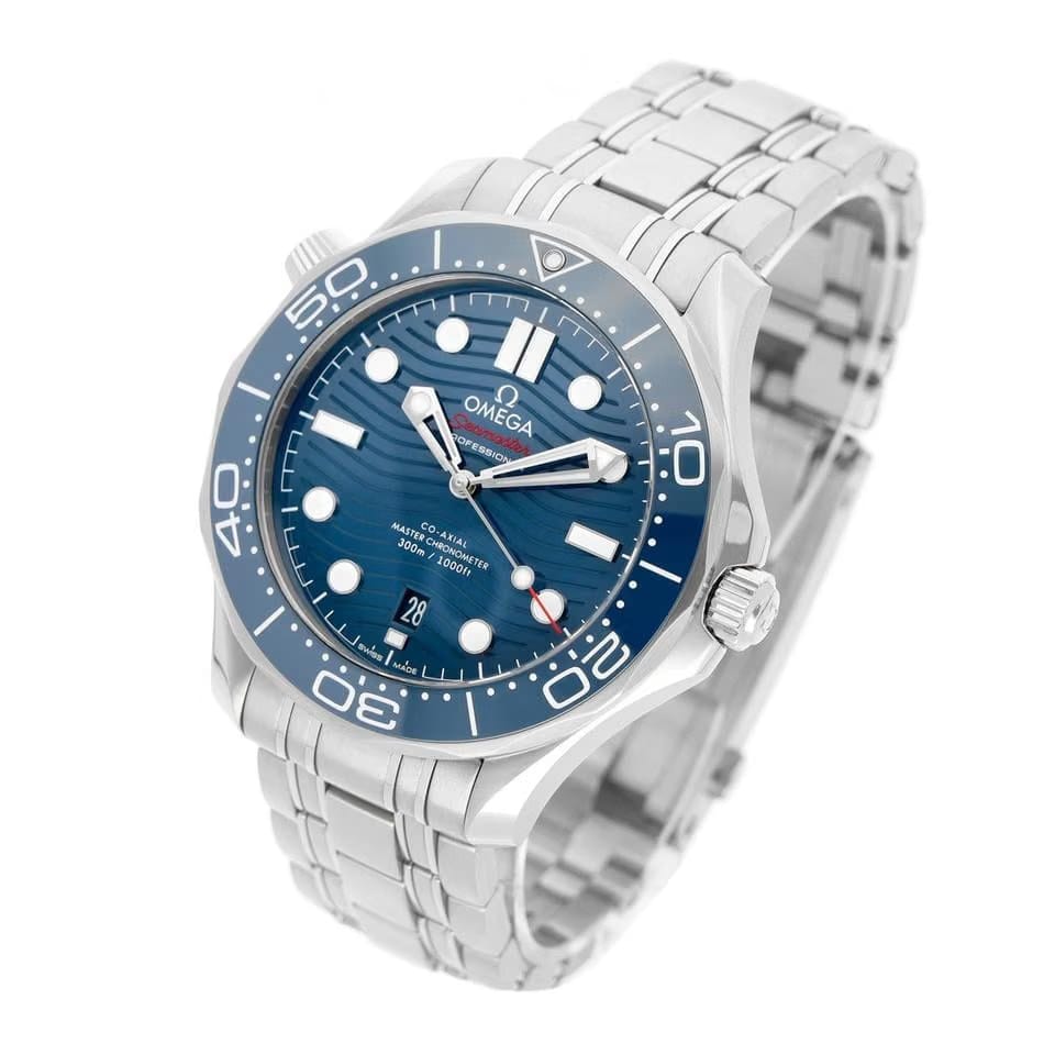 Omega Seamaster Diver 300 M42mm Ref. 21030422003001 Blue Dial Edelstahl 2021 Full Set UNWORN LC