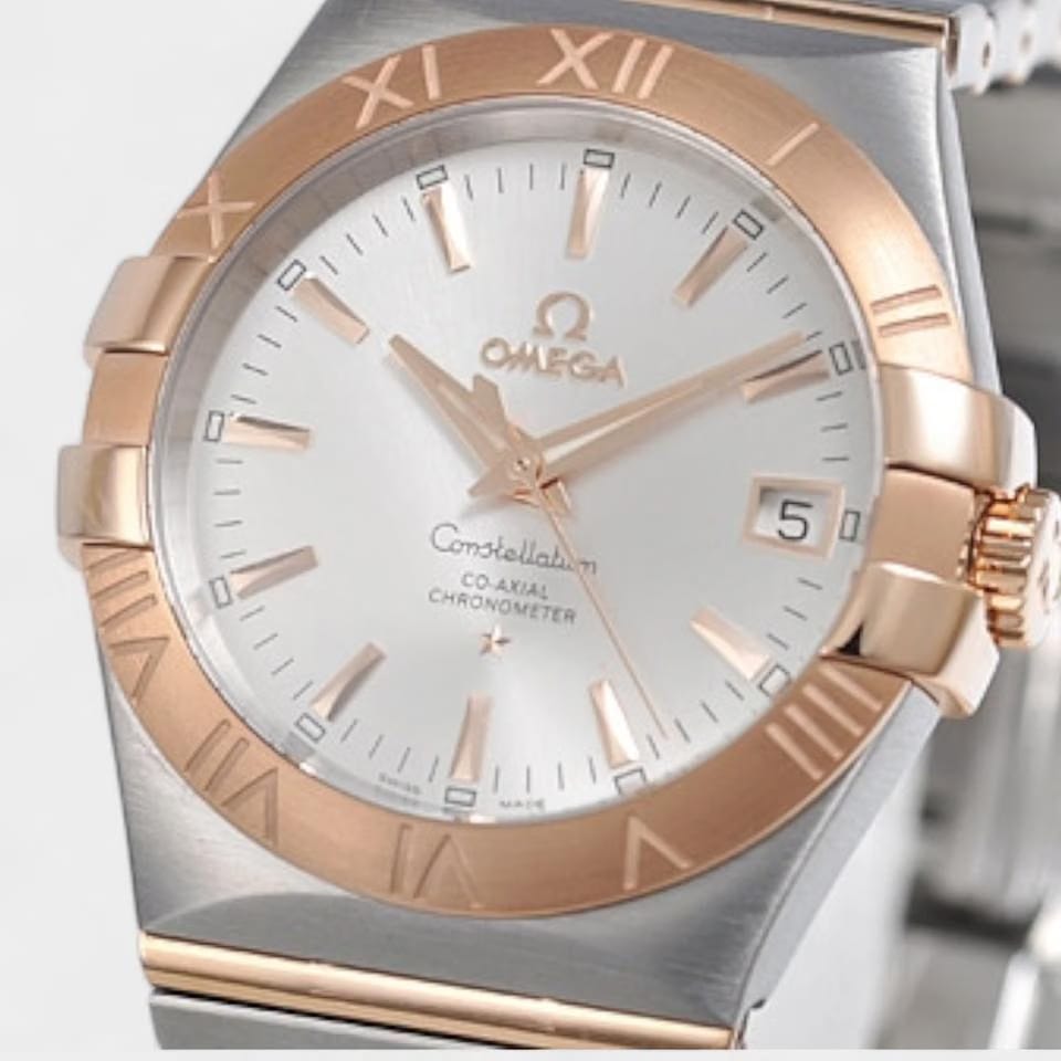 Omega Constellation Steel&Red gold / 35 mm / Box&Papers / 123.20.35.20.02.001
